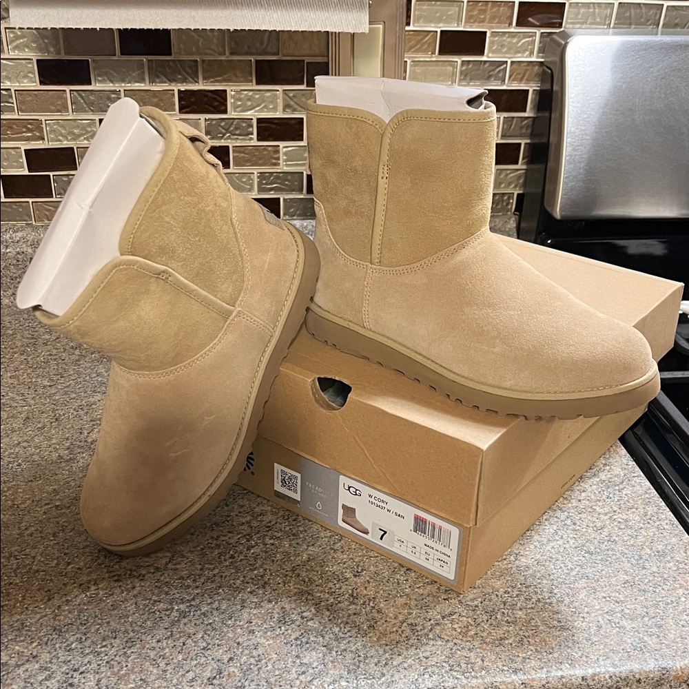 UGG Classic Beige Suede Boots